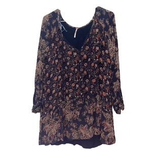 Free People x Urban Outfitters Floral Tunic